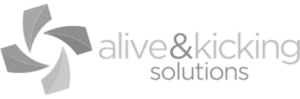 Alive and kicking Logo